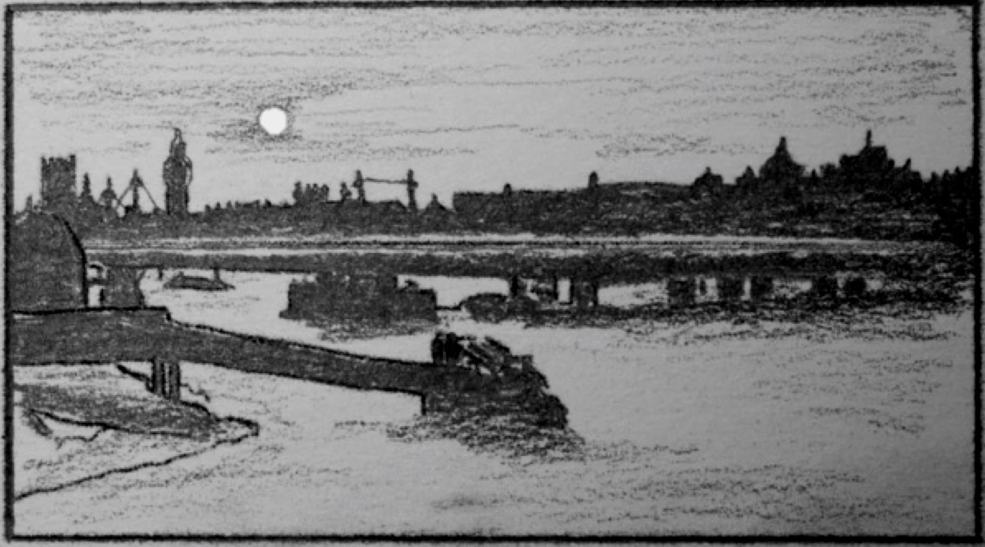 Waterloo Bridge moon: Panufnik